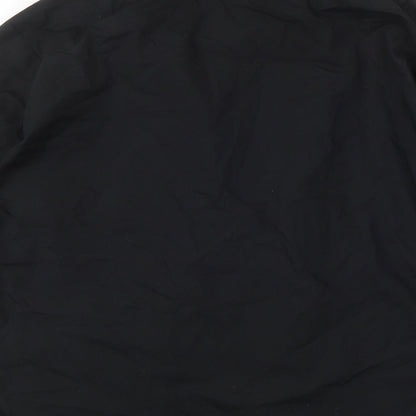 Mens UK Size 16 Premier Black  Button-Up Long Sleeve Casual Shirt