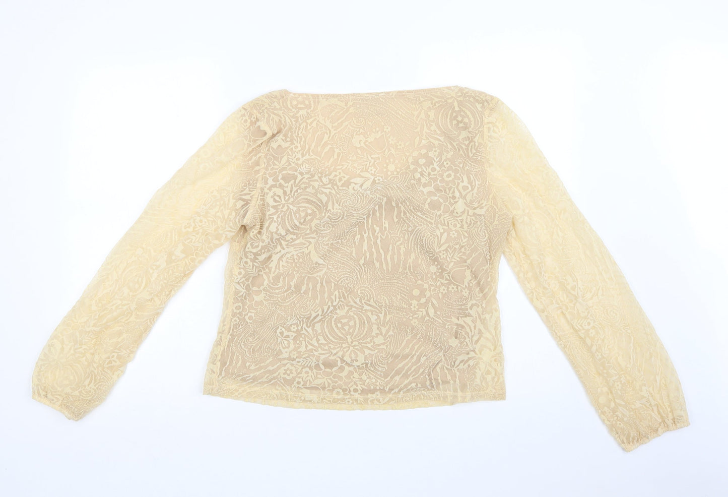 Womens UK Size 16 NEXT Beige Basic Blouse