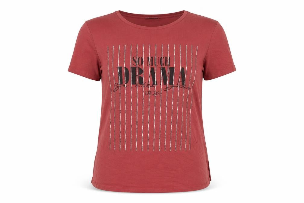 Womens UK Size M Select Pink Basic T-Shirt