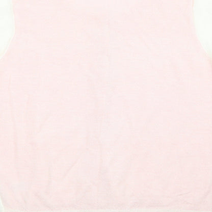 Damsel in a Dress Womens Pink Crew Neck  Acrylic Cardigan Jumper Size M