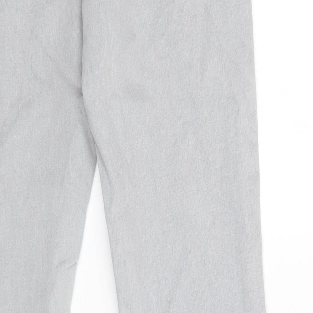 M&S Womens Grey  Cotton Skinny Jeans Size 8 L29 in Regular Button