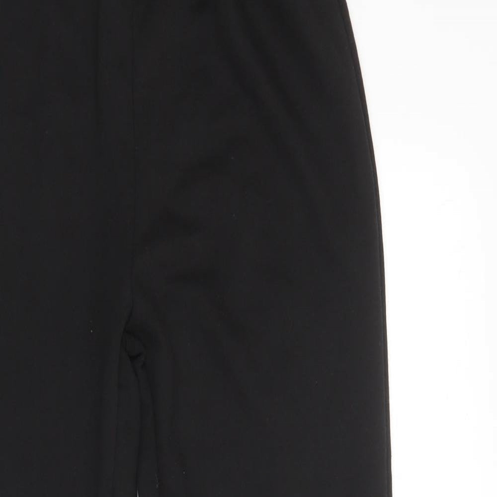 Womens UK Size 8 PRETTYLITTLETHING Regular Fit Jogger Black Trousers