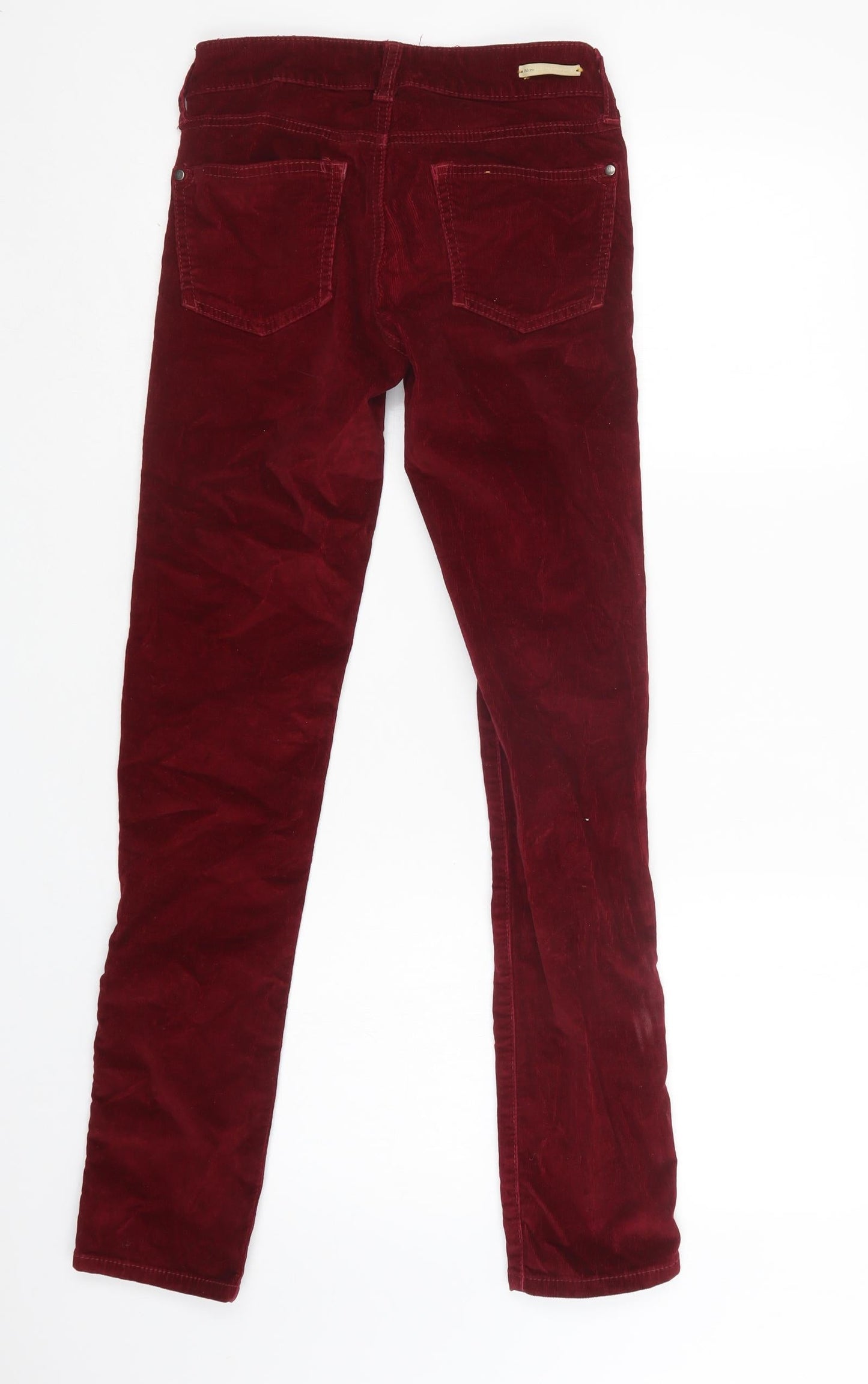 Pilcro Womens Purple  Cotton Trousers  Size 6 L31 in Regular Button