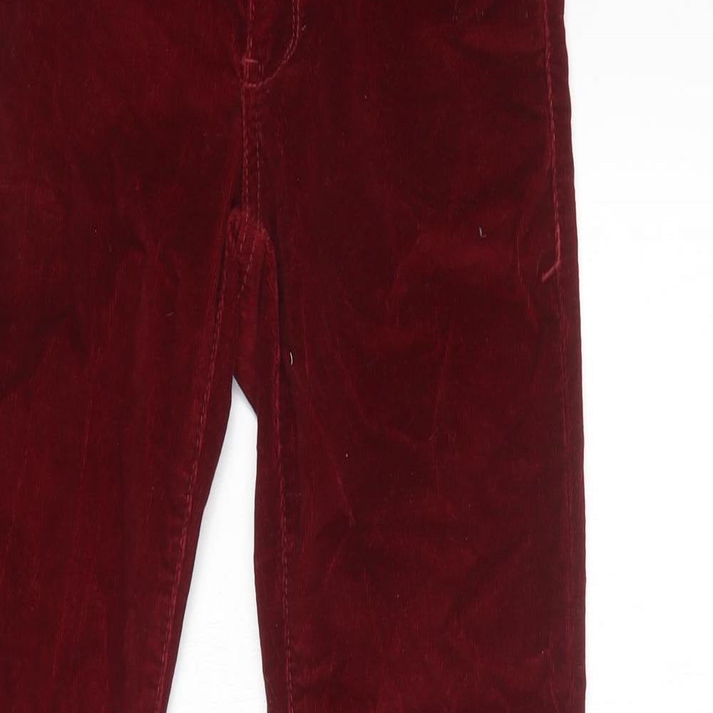 Pilcro Womens Purple  Cotton Trousers  Size 6 L31 in Regular Button