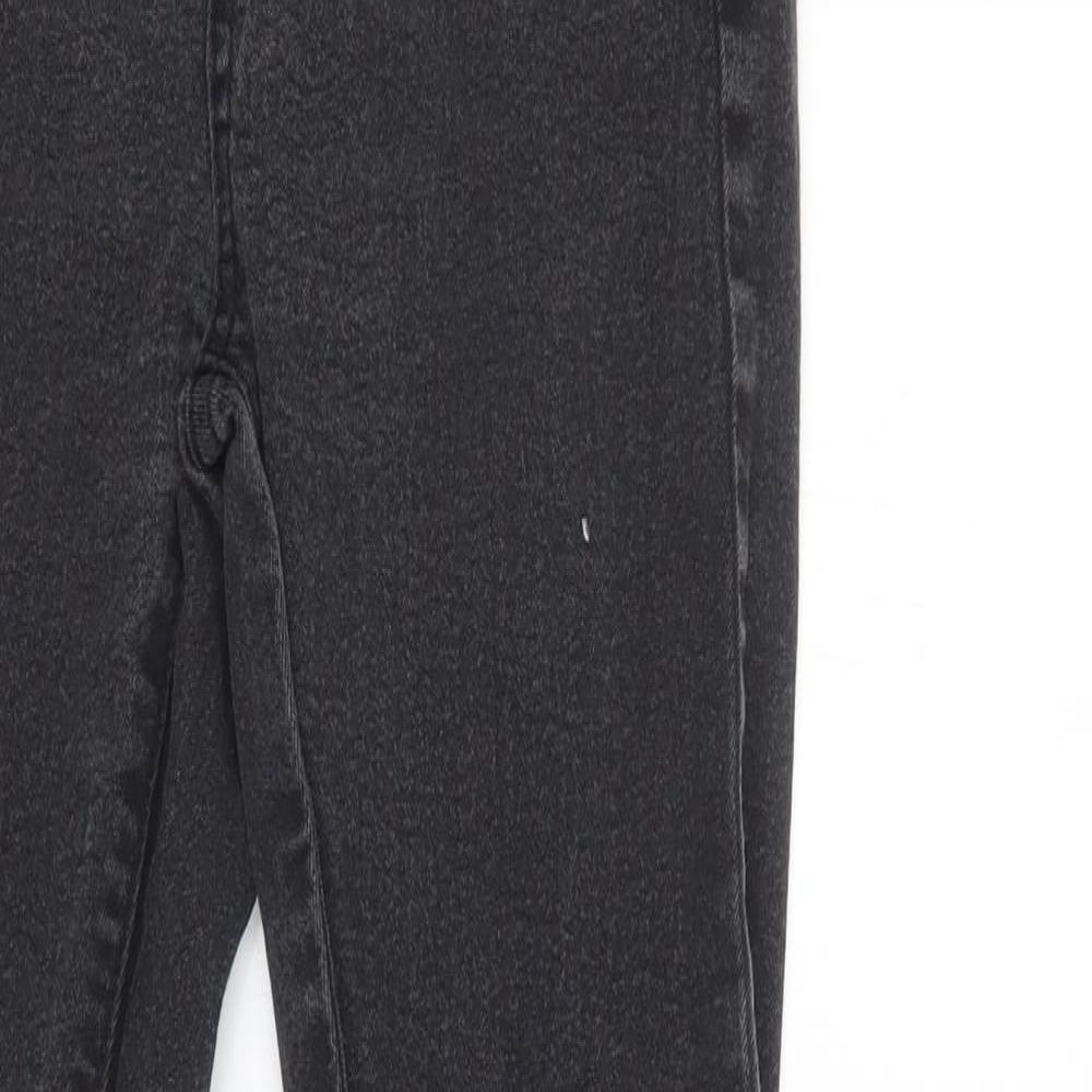 Boohoo Womens Black  Viscose Skinny Jeans Size 8 L28 in Regular Button