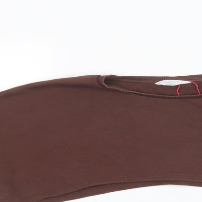 Candy Couture Girls Brown  Cotton Pullover Sweatshirt Size 15 Years   - Cropped