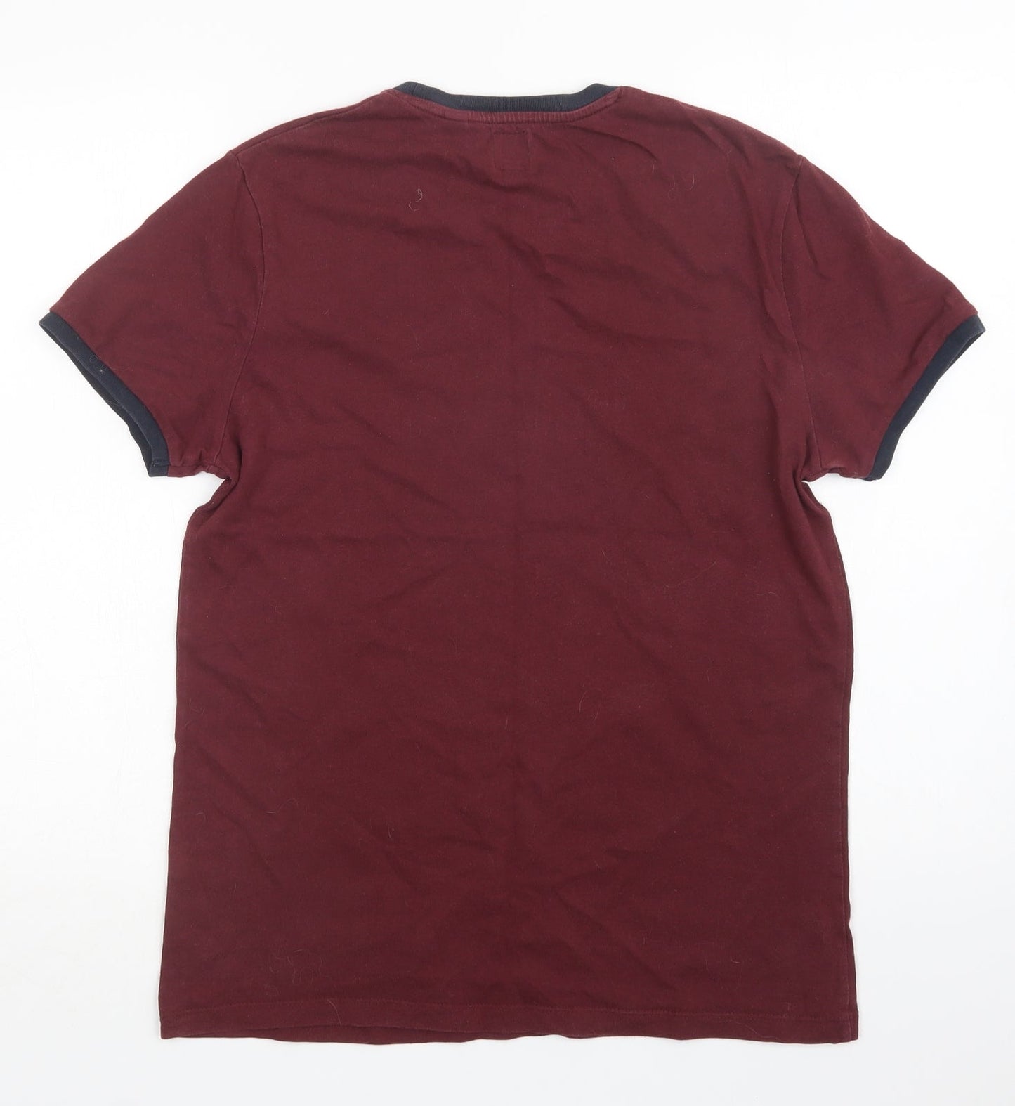 Jack Wills` Mens Purple  Cotton  T-Shirt Size S Crew Neck