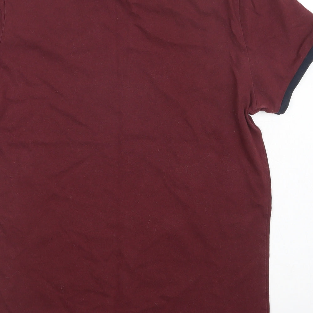 Jack Wills` Mens Purple  Cotton  T-Shirt Size S Crew Neck