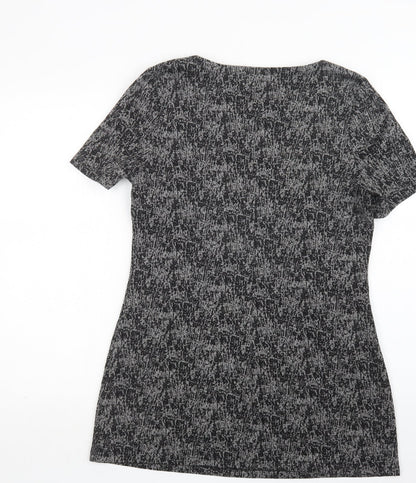 Papaya Womens Grey  Polyacrylate Fibre Mini  Size 12  Round Neck