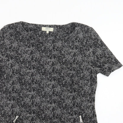 Papaya Womens Grey  Polyacrylate Fibre Mini  Size 12  Round Neck