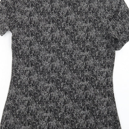 Papaya Womens Grey  Polyacrylate Fibre Mini  Size 12  Round Neck