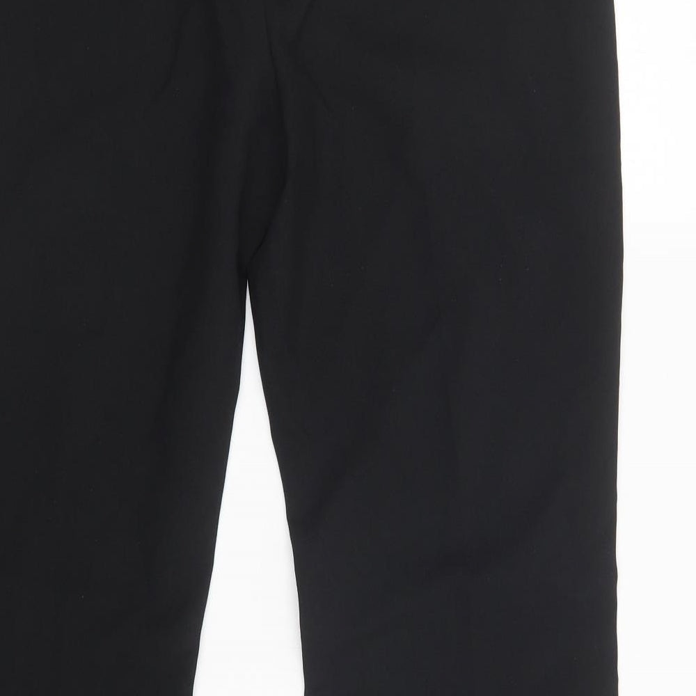 Womens UK Size 12 For Women Regular Fit Dress Pants Black Trousers
