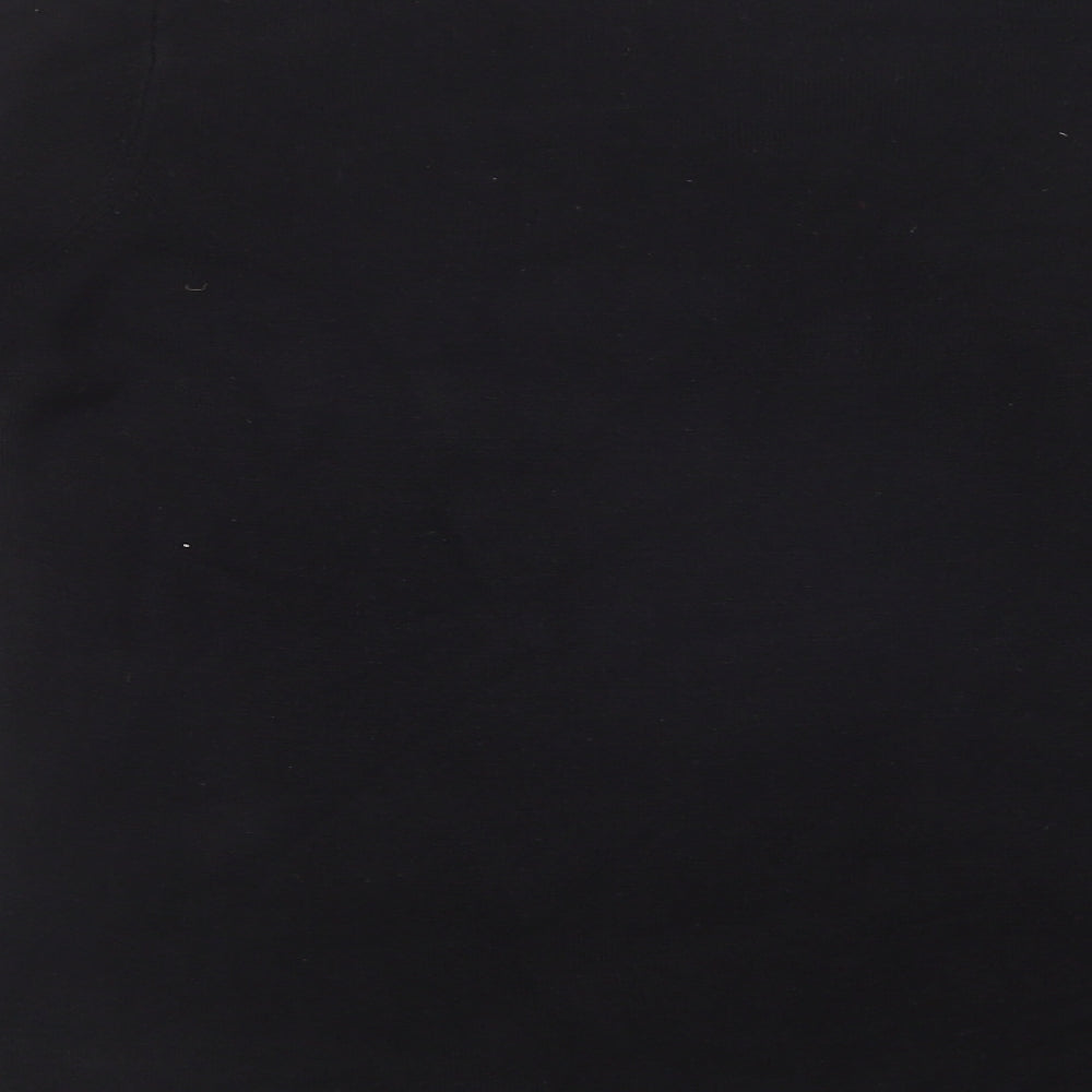 F&F Womens Black V-Neck  Acrylic Pullover Jumper Size 12