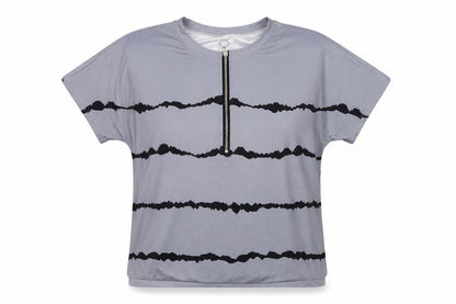 Womens UK Size L Preworn Grey Basic Blouse