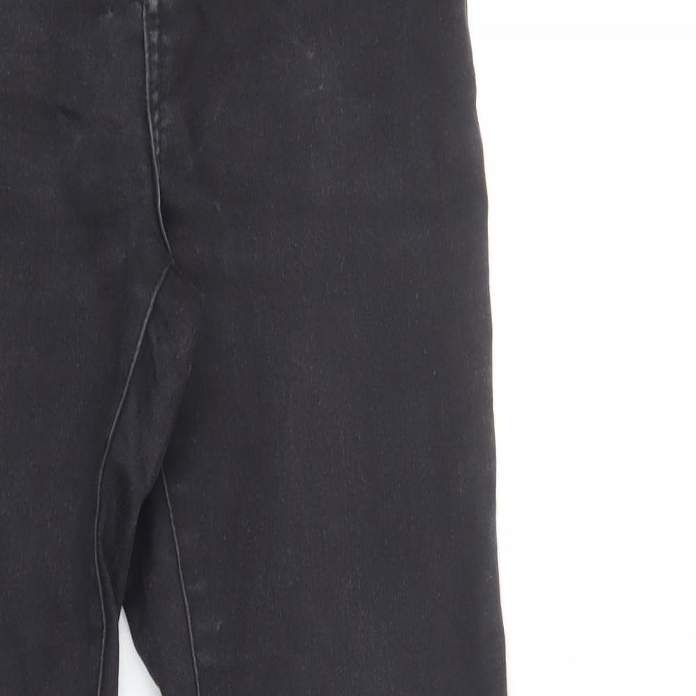 Primark Womens Black  Cotton Skinny Jeans Size 8 L30 in Regular Button