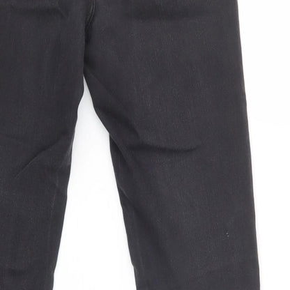 Primark Womens Black  Cotton Skinny Jeans Size 8 L30 in Regular Button
