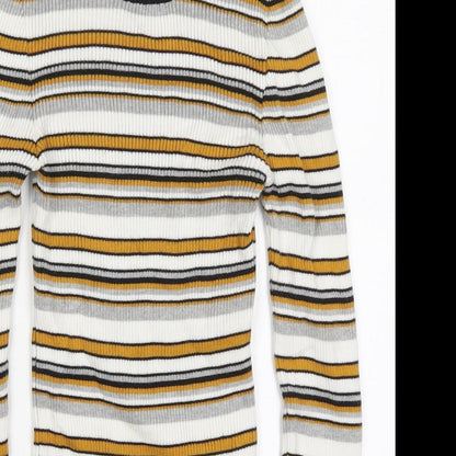 Womens UK Size XS Topshop Yellow Pullover Jumper