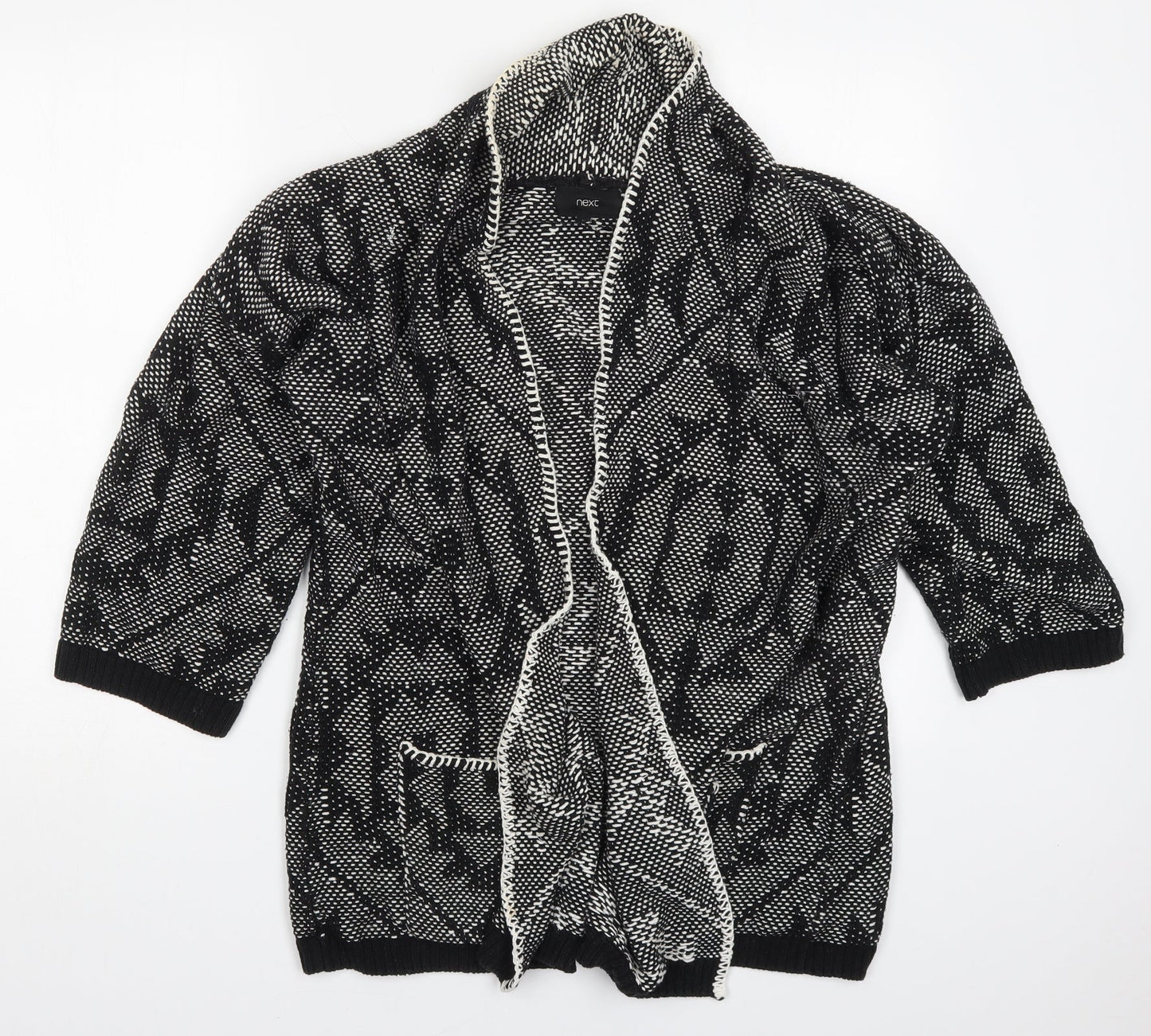 Womens UK Size M NEXT Black Cardigan Jumper