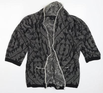 Womens UK Size M NEXT Black Cardigan Jumper