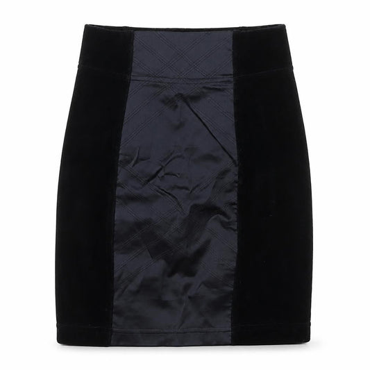 Front view of In Wear women’s black cotton mini skort, size S