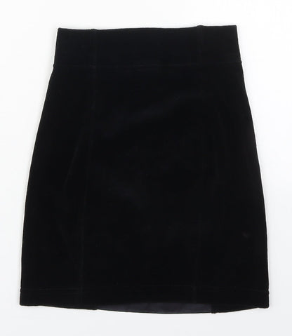 In Wear Womens Black  Cotton Mini Skort Size S