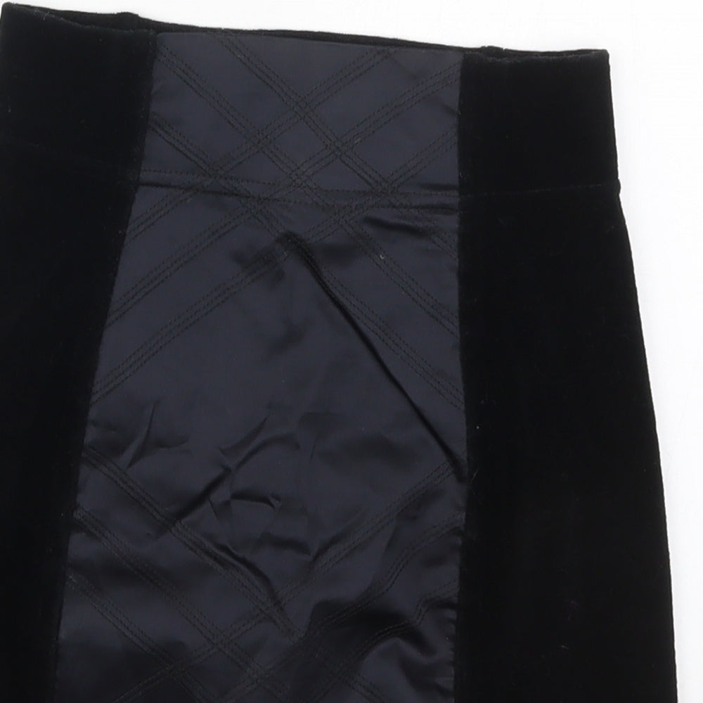 In Wear Womens Black  Cotton Mini Skort Size S