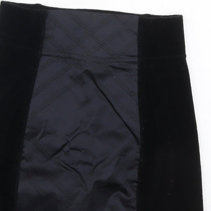 In Wear Womens Black  Cotton Mini Skort Size S