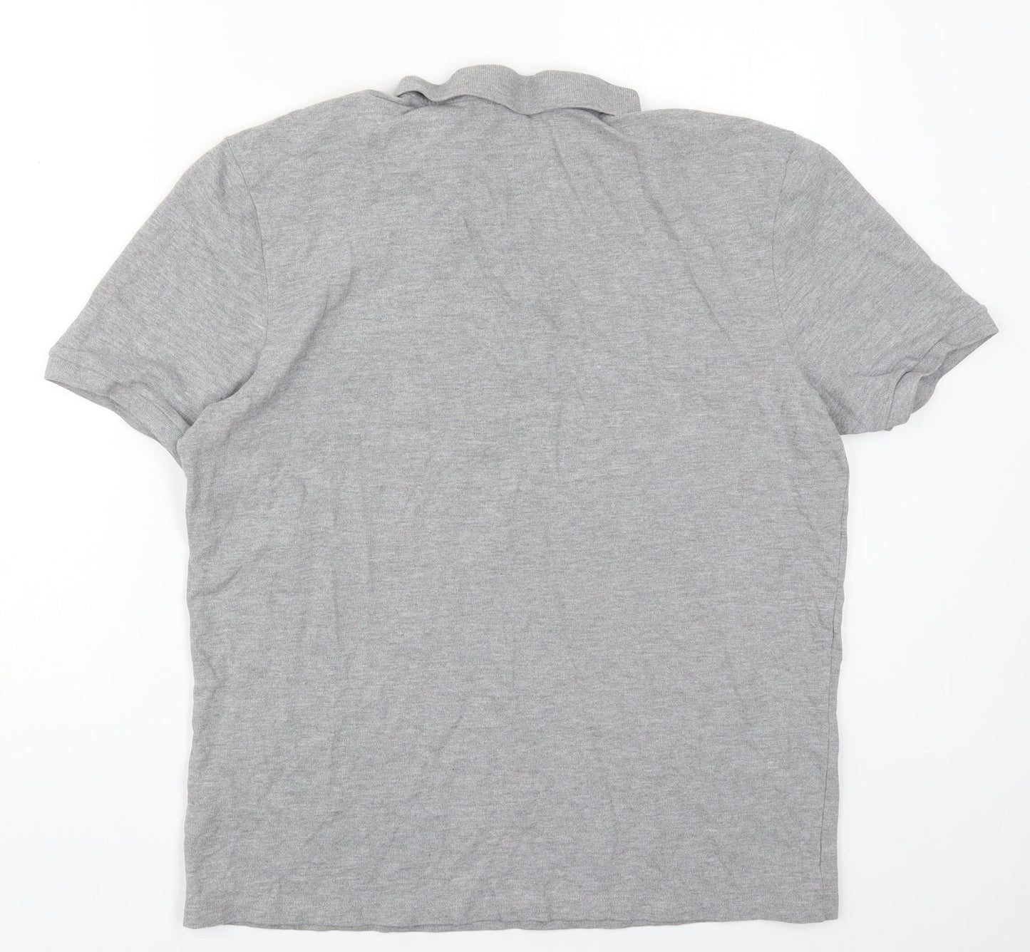 F&F Mens Grey  Cotton  Polo Size L Collared Pullover