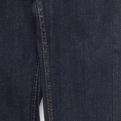 Topshop Womens Blue  Cotton Skinny Jeans Size 24 in L29 in Regular Button
