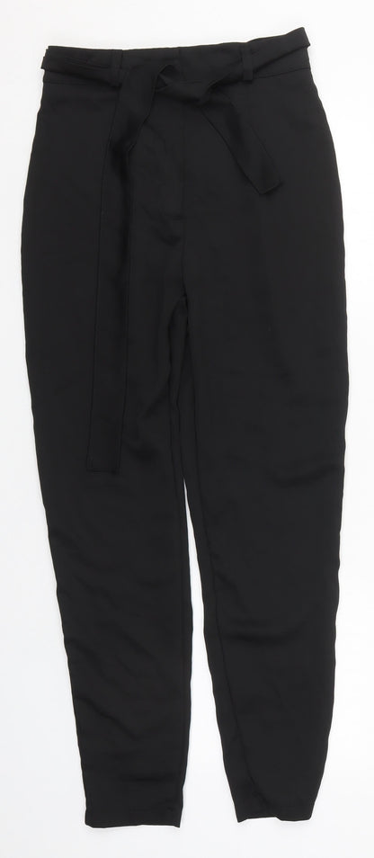 Womens UK Size 6 Boohoo Regular Fit  Black Trousers