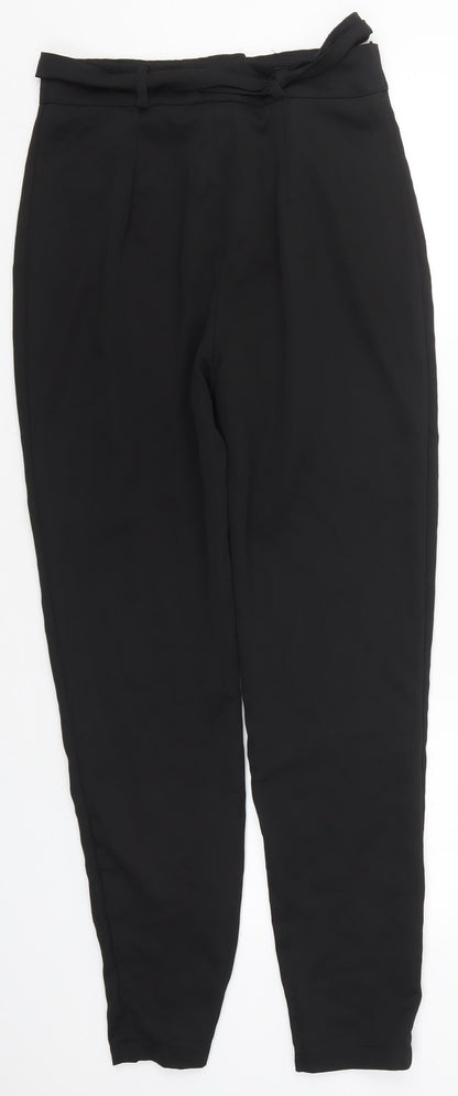 Womens UK Size 6 Boohoo Regular Fit  Black Trousers