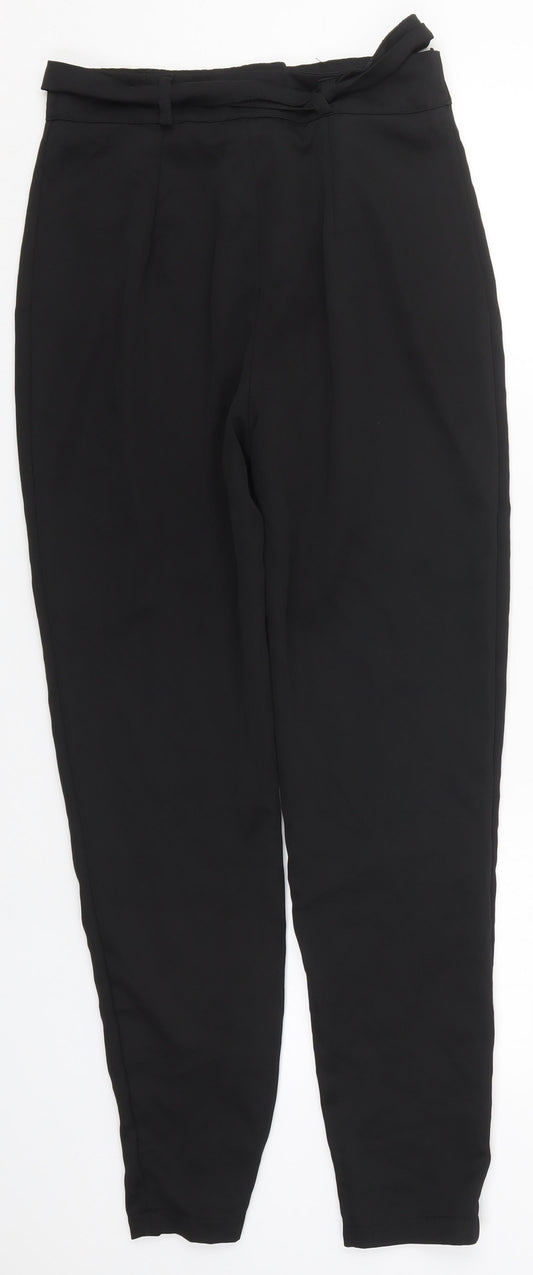 Womens UK Size 6 Boohoo Regular Fit  Black Trousers