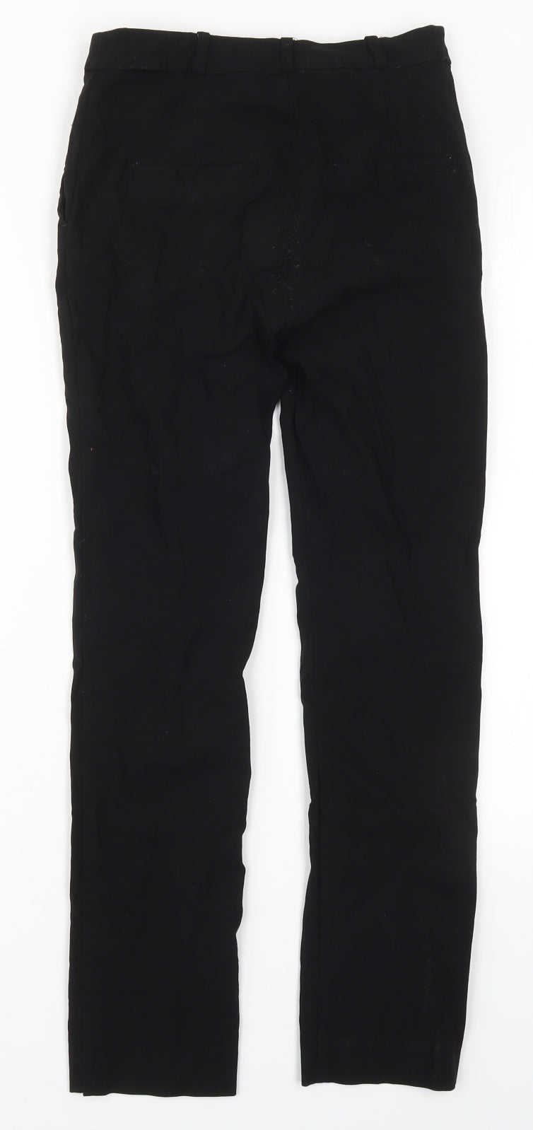 Mango Womens Black  Viscose Trousers  Size 6 L27 in Regular Hook & Eye
