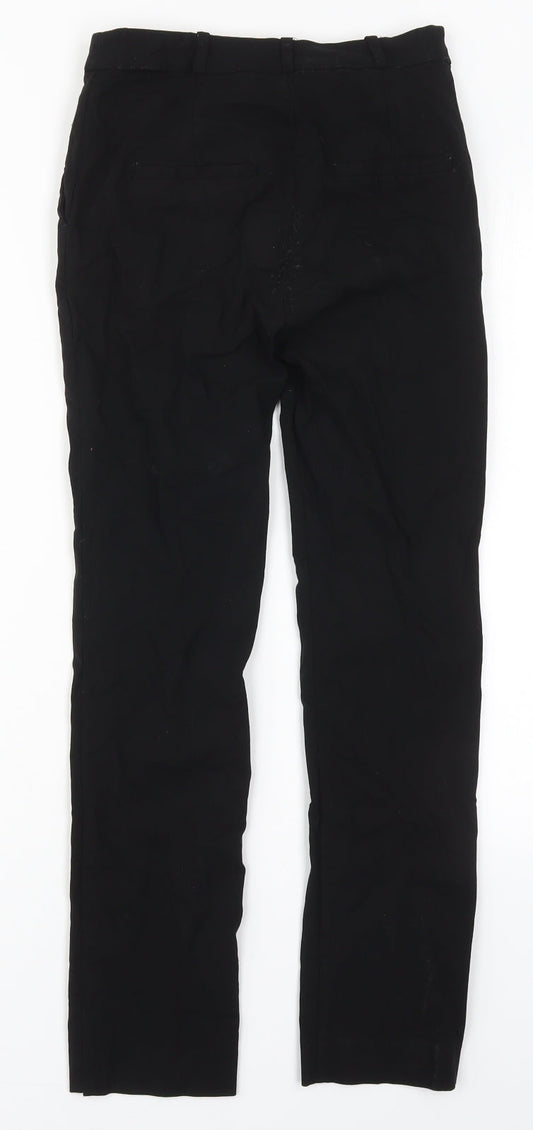 Mango Womens Black  Viscose Trousers  Size 6 L27 in Regular Hook & Eye
