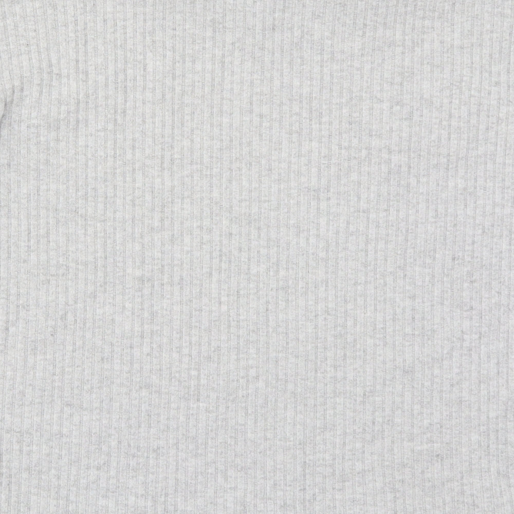 Primark Womens Grey Round Neck  Polyester Pullover Jumper Size 6