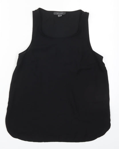Primark Womens Black  Polyester Basic Tank Size 6 Round Neck