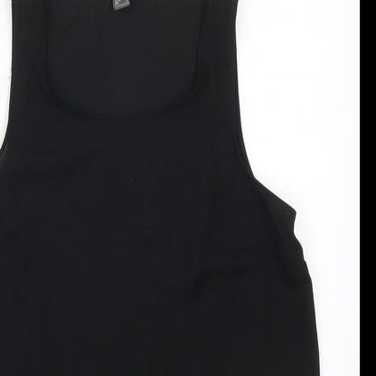 Primark Womens Black  Polyester Basic Tank Size 6 Round Neck