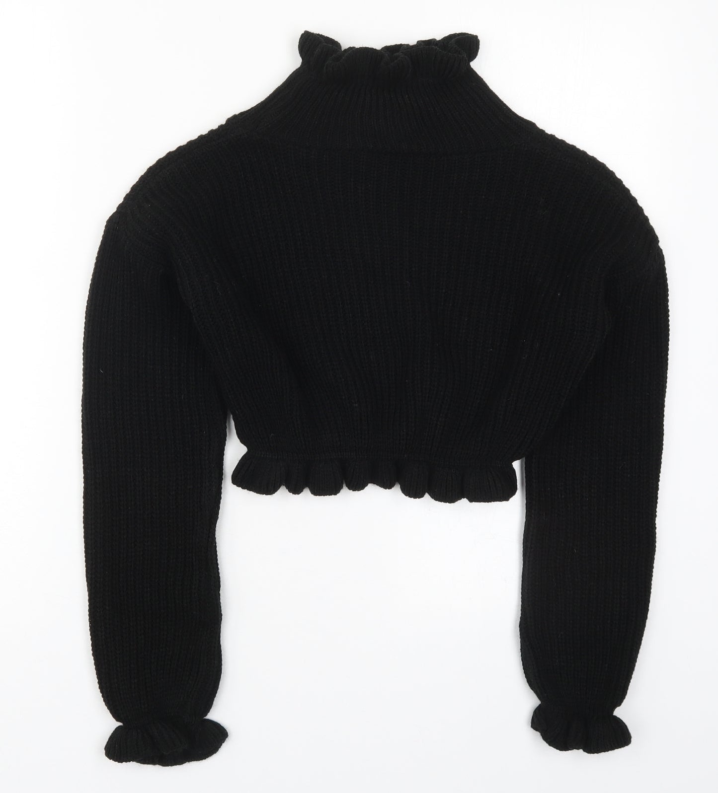 Womens UK Size S Preworn Black Pullover Jumper