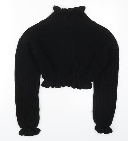 Womens UK Size S Preworn Black Pullover Jumper