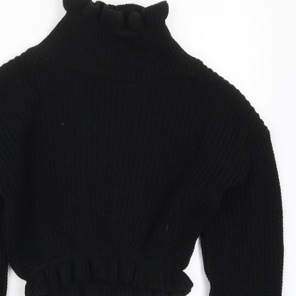 Womens UK Size S Preworn Black Pullover Jumper