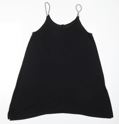 George Womens Black  Polyester Tank Dress  Size M  Scoop Neck Pullover