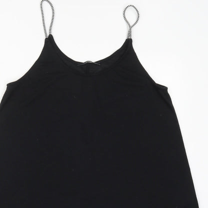George Womens Black  Polyester Tank Dress  Size M  Scoop Neck Pullover