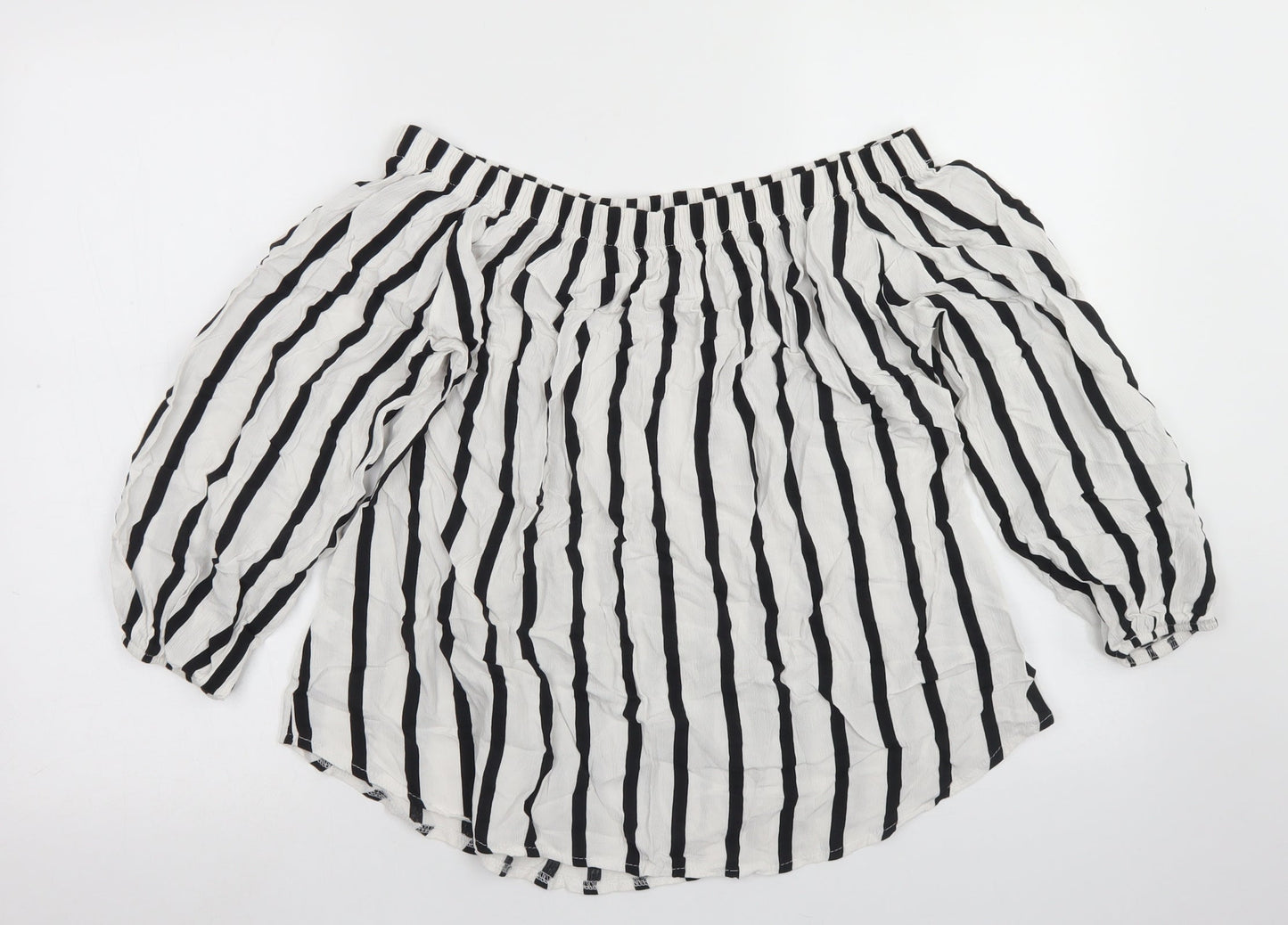 Womens UK Size 10 Select White Cropped Blouse