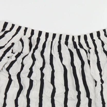 Womens UK Size 10 Select White Cropped Blouse