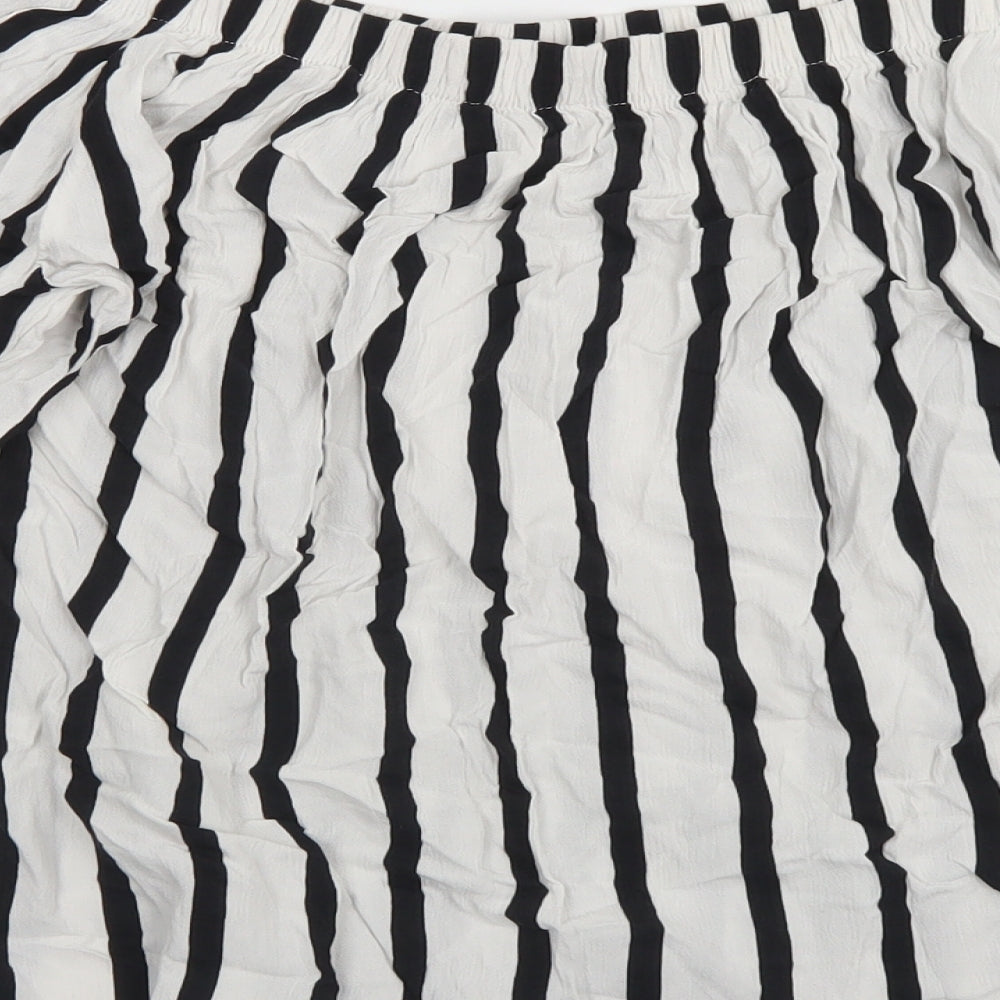 Womens UK Size 10 Select White Cropped Blouse