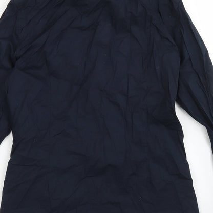 ASOS Mens Blue  Cotton  Button-Up Size M Collared Button