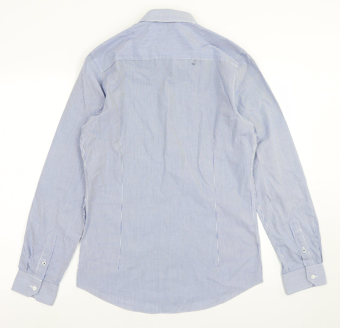 Mens UK Size S Burton Blue  Button-Up Long Sleeve Casual Shirt