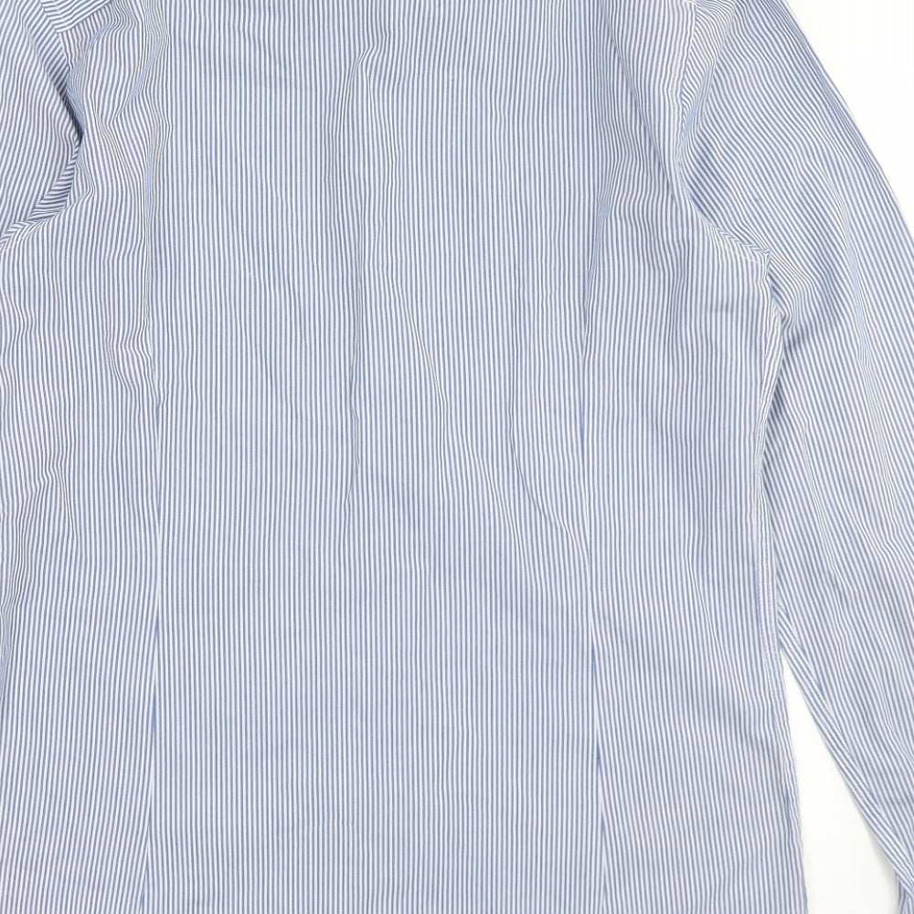 Mens UK Size S Burton Blue  Button-Up Long Sleeve Casual Shirt