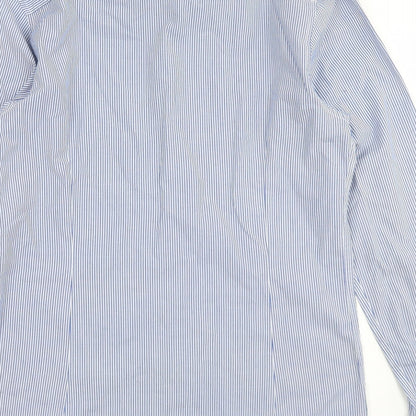 Mens UK Size S Burton Blue  Button-Up Long Sleeve Casual Shirt
