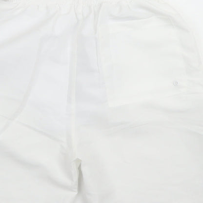 Aeropostale Mens White  Polyester Athletic Shorts Size XS L6 in Regular Drawstring